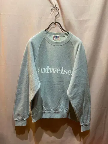 버드와이저 그레이 스웨트 셔츠 트레이닝복 일본제 빈티지 구제 의류