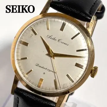 [ 새 벨트 작동 ] SEIKO 크로노스 빈티지 워치 수동 와인딩 금장