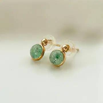 [ cut-cui ] K10YG 아쿠아 카이어 나이트 귀걸이