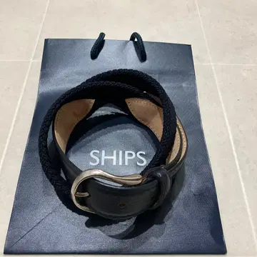 앤더슨쉽스 별주 벨트 네이비 이탈리아제 새상품 미사용