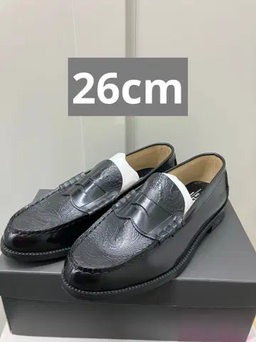 kenford EMBOSSED LOAFERS BLACK PAISLEY