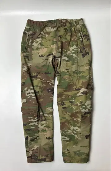 미군 실물 카모플라쥬 멀티카모 밀리터리 카고 팬츠 플리스 안감 L 사이즈