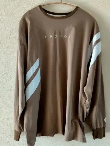 CRONOS 크로노스 카키 긴팔 티셔츠 롱티