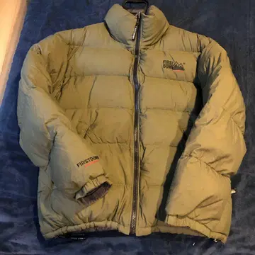 FIRST DOWN 리버서블 다운 자켓 올리브 그레이