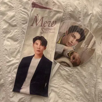 [ 중고 ] MewSuppasit 부채 & 머플러 타월
