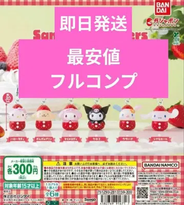 산리오 캐릭터즈 딸기 메지루시 액세서리 풀 컴프 세트