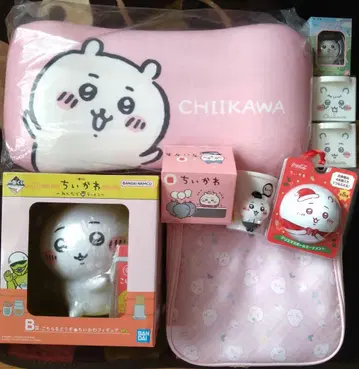 치이카와(먼작귀) 굿즈 묶음 판매 쿠션, 트래블 파우치 등