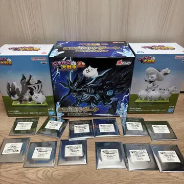 냥코 대전쟁 남코 피규어 가오우 다크 초극 고양이 축제 스티커 세트