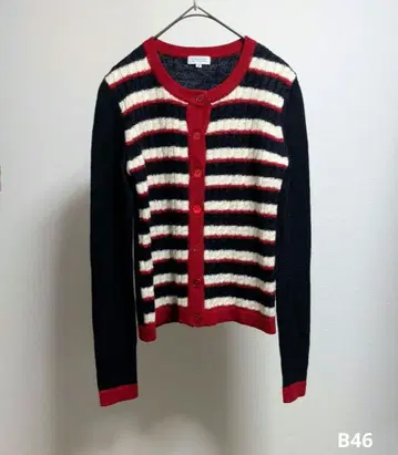 매킨토시 철학 보더 니트 울 니트 38 M