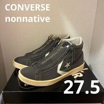 논네이티브 별주 컨버스 프로 레더 스웨이드 27.5 그레이