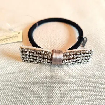 컴플렉스 비즈 스와로브스키 크리스탈 리본형 머리끈 (새상품)