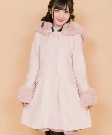 Secret Honey 펄 버튼 4way 플레어 코트