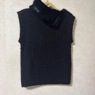 ANTIK BATIK 블랙 니트 베스트 M