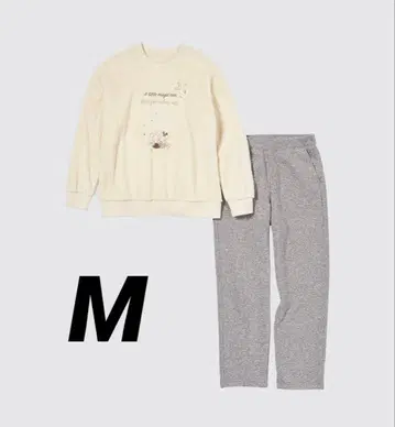 [ 새상품 ] 유니클로 디즈니 컬렉션 플리스 세트 M 룸웨어 긴팔