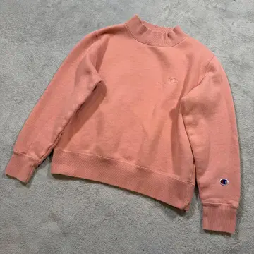 챔피온 속기모 모크넥 트레이닝복 맨투맨 핑크 M