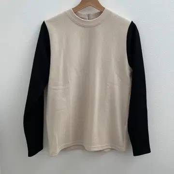 HYKE 긴팔 니트 베이지와 블랙 사이즈 1