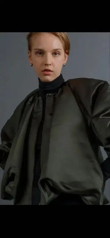 heve 카키 블루종