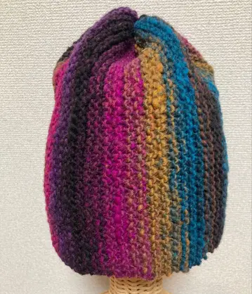 핸드메이드 멀티 컬러 니트 비니 1223-1