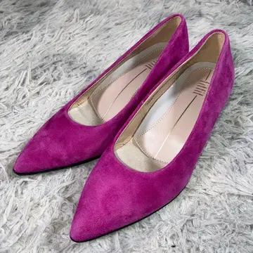 새상품급 fitfit 핏핏 스웨이드 스틸레토 펌프스 핑크