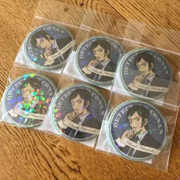 명탐정 코난 미스터리 프레임 홀로그램 캔뱃지 모로후시 타카아키