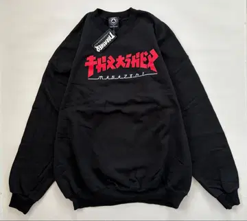 새상품 트레셔 속기모 XL 고질라 블랙 맨투맨 트레이닝복