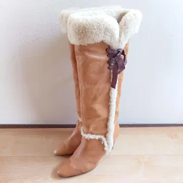 JILLSTUART 질스튜어트 일본제 롱 부츠 신발 23 브라운