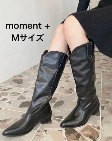 미사용품 moment+ 웨스턴 부츠 M 사이즈
