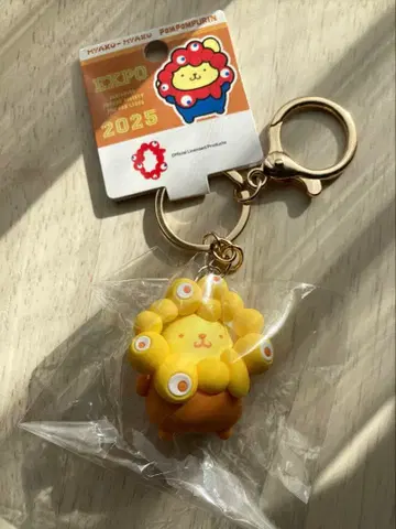 산리오 미야쿠미야쿠 변신 최애 컬러 키링 폼폼푸딩