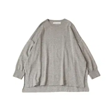 Veritecoeur 사이드 슬릿 풀오버 니트 울 캐시미어