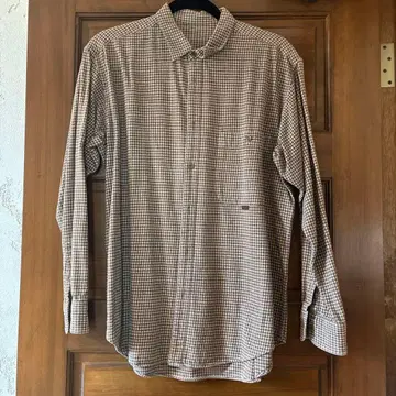 Papas 체크 무늬 긴팔 셔츠 M