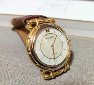 NINA RICCI 쿼츠 손목시계 SEIKO 콜라보 골드 케이스 포함
