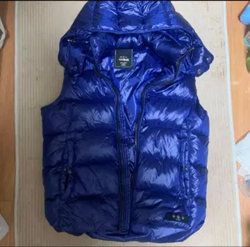 타트라스 후드 부착 다운 베스트 파랑