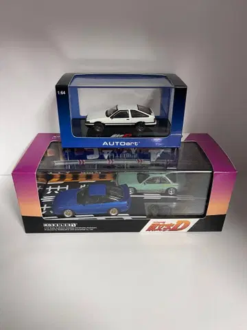 머리글자D 마코 사유키 실에이티 & 이케가야 코이치로 오토 아트 AE86