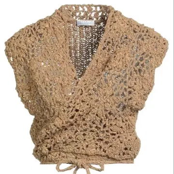 미사용 BRUNELLO CUCINELLI 택 포함 니트 베스트