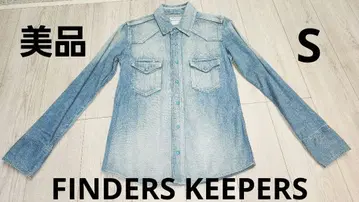 새상품급 finders keepers 자수 데님 셔츠 S
