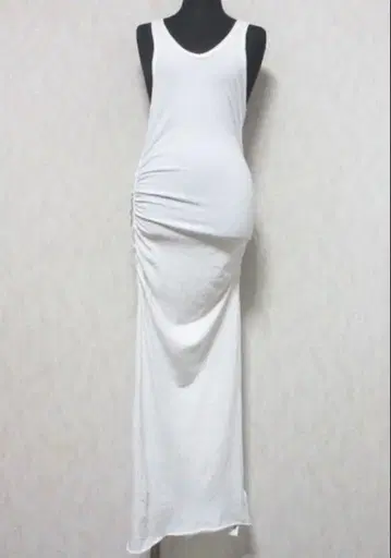 JAMES PERSE 탱크탑 원피스 1 화이트