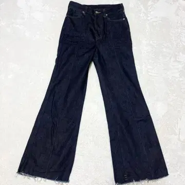 새상품급 퍼블릭 도쿄 컷오프 플레어 와이드 팬츠 데님 사이즈 3