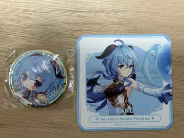 원신 스이파라 콜라보 감우 캔뱃지 코스터