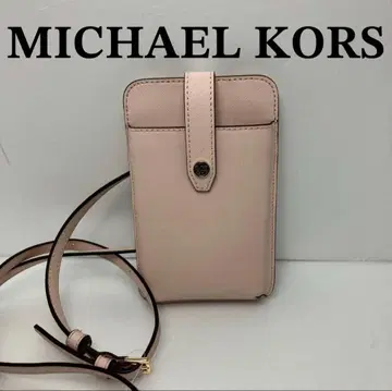 Y359 마이클코어스 핑크 스마트폰 숄더백 합성 피혁