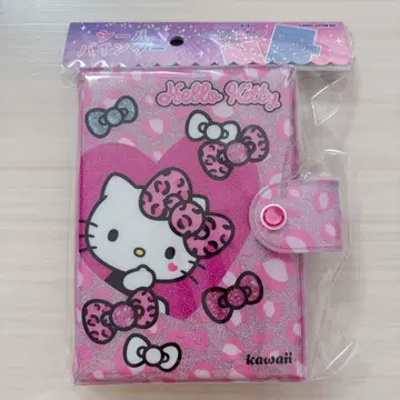 레오파드 무늬 헬로키티 산리오 씰 바인더 씰북