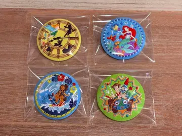 디즈니 자수 캔뱃지 2 4종류 피터팬 인어공주 토이스토리