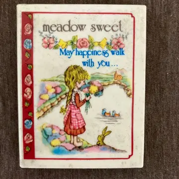 쇼와 레트로 산리오 meadow sweet 컴팩트 거울 & 빗