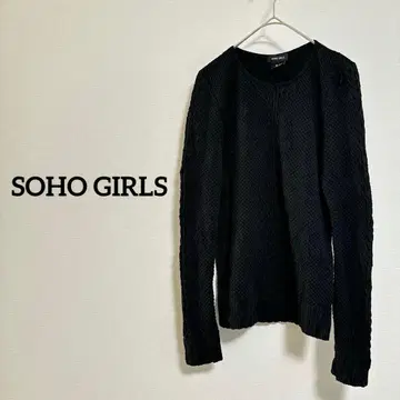 SOHO GIRLS 블랙 니트 스웨터 ONE SIZE