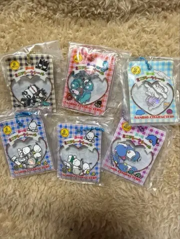 산리오 캐릭터즈 바스락 프레이크 씰풍 참 6세트