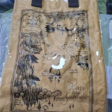 지도 디자인 빅 토트백