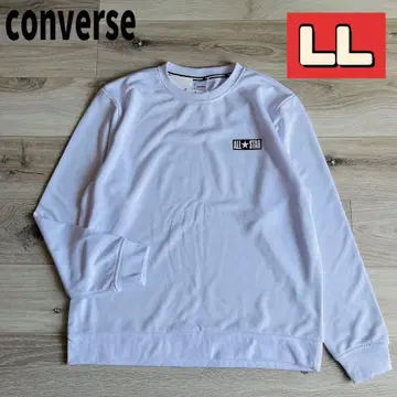 컨버스 올스타 맨투맨 트레이닝복 남성용 화이트 LL 긴팔