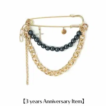 후지와라 이츠키 Infaction 브로치 골드