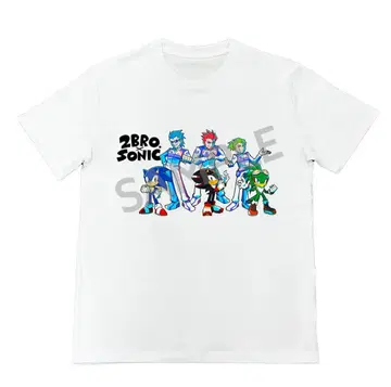 2BRO. x 소닉 콜라보 오리지널 T셔츠 스티커 포함