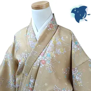 C35 치도리야 기모노 코몬 워셔블 기모노 화학 섬유 쿠와조메