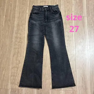 MOUSSY 다크 그레이 부츠컷 데님